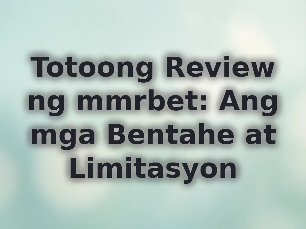 Review ng mmrbet